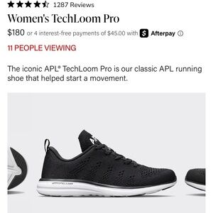 APL Women's Black TechLoom Pro Athletic Shoes